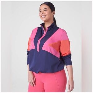 EUC Livi Active Colorblock Windbreaker Jacket. Size 22/24.